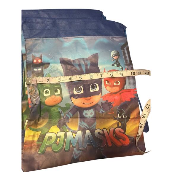New Without Package 12 PJ Mask Drawstring Party Bags Birthday Fun Treat Sacks - Picture 3 of 3